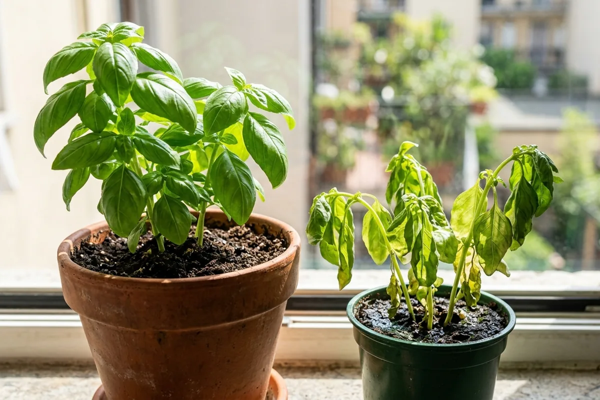 Fine aprile e basilico in casa: il momento giusto evita stress dopo