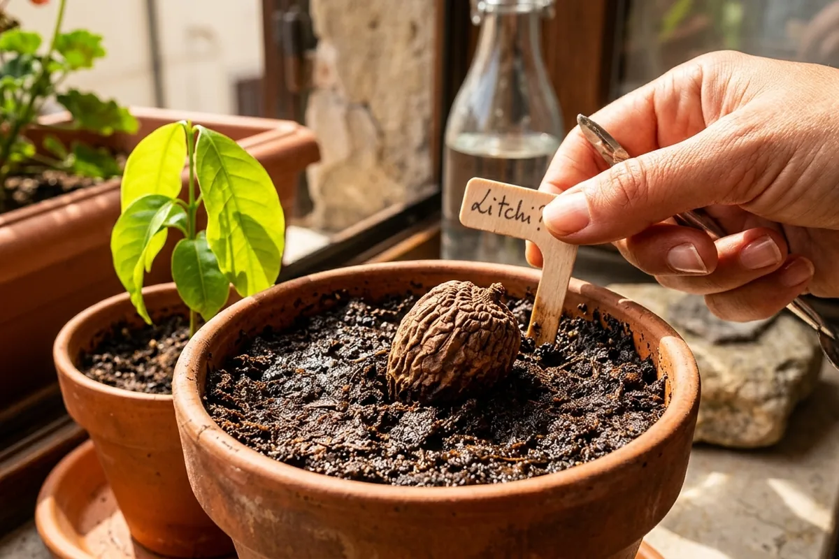 Ho piantato i semi di litchi in vaso e ho scoperto il dettaglio che li blocca sul nascere