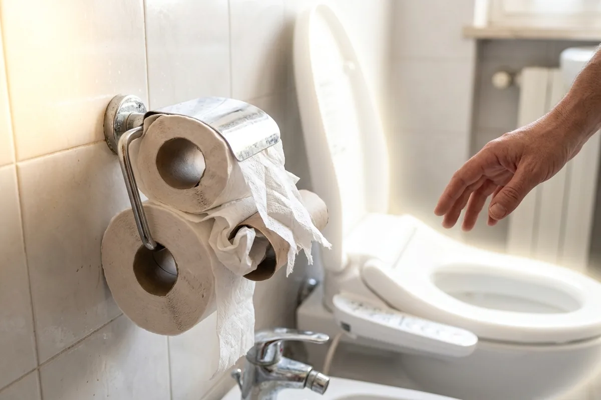 Il rotolo accanto al wc non basta più: cosa cambia davvero in bagno