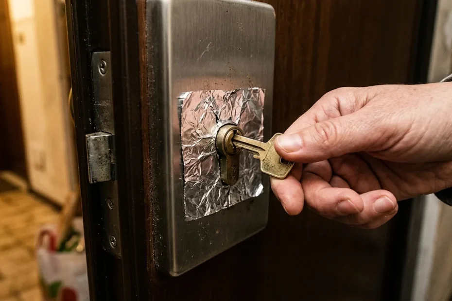 La serratura fa resistenza quando giri la chiave? Il controllo veloce con un pezzo di alluminio