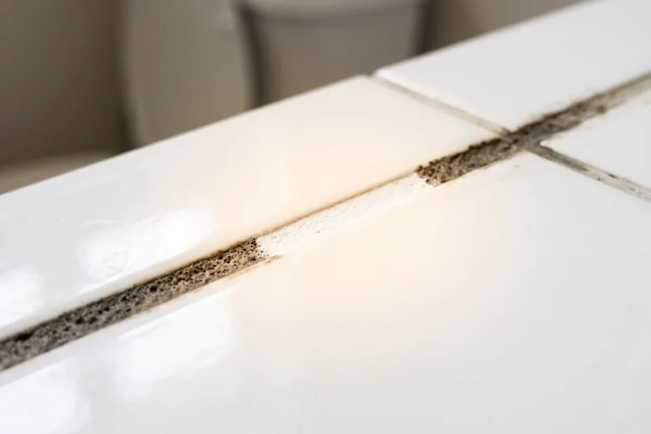 Le fughe del bagno diventano scure? Il dettaglio da non ignorare e il ruolo del semplice aceto