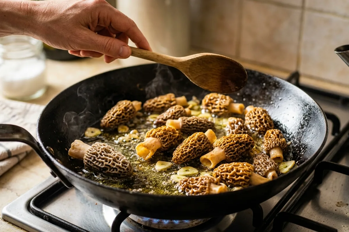 Le spugnole fresche sembrano fragili, ma è la cottura che fa davvero ordine