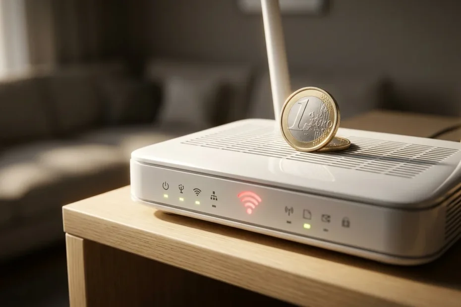 Una moneta vicino al router? Il trucco che gira online e cosa controllo davvero quando il Wi-Fi prende male